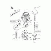 Схема узла: Карбюратор parts(1/2) для Kawasaki ZX600 Ninja ZX-6R