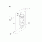 Схема вузла: Амортизатор для Kawasaki ZX600 Ninja ZX-6
