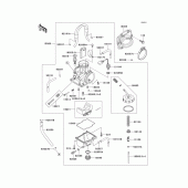 Схема узла: Карбюратор(1/2) для Kawasaki KX125