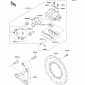 Схема вузла: Заднє гальмо для Kawasaki VN1500 VN1500 Classic FI