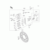 Схема вузла: Front brake(klx300-a7/a8) для Kawasaki KLX300R