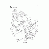 Схема вузла: Кріплення для Kawasaki KLE650 Versys 650