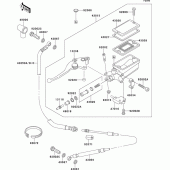 Схема вузла: Clutch master cylinder для Kawasaki ZG1000 1000GTR