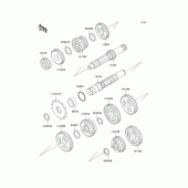 Схема вузла: Трансмісія для Kawasaki KX65