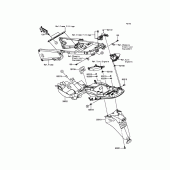 Схема узла: Заднее крыло для Kawasaki ZX1400 ZZR1400 ABS
