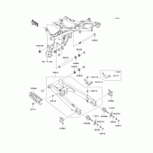 Схема узла: Задний рычаг (Маятник) для Kawasaki EX250 Ninja 250
