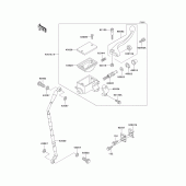 Схема узла: Передний тормозной цилиндр для Kawasaki KLX250 KLX250R