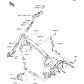 Схема вузла: Рама для Kawasaki VN1700 Vulcan 1700 Voyager Custom ABS