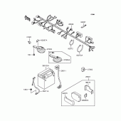 Схема вузла: Електроустаткування для Kawasaki ZR250 Balius-II