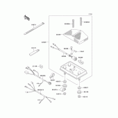 Схема вузла: Taillight(s) для Kawasaki KLX650 KLX650