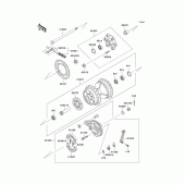 Схема вузла: Ступиця заднього колеса для Kawasaki KL250 KLR250