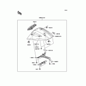 Схема узла: Заглушка сиденья (Опция) для Kawasaki ZX1000 Ninja ZX-10R