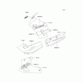 Схема вузла: Decals(green)(f15) для Kawasaki EX250 Ninja 250