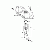 Схема вузла: Паливний насос Kawasaki ZR800 Z800