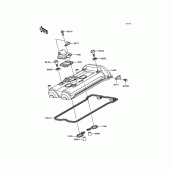 Схема узла: Клапанная крышка для Kawasaki ER650 ER-6N ABS