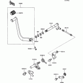 Схема вузла: Перемикач передач для Kawasaki VN750 VN750 Twin