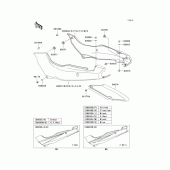 Схема вузла: Side covers/chain cover(1/2) для Kawasaki EX500 Ninja 500R