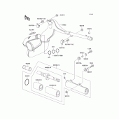 Схема узла: Выхлопная система для Kawasaki KX500