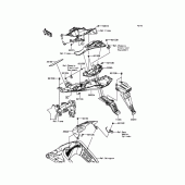 Схема вузла: Заднє крило для Kawasaki ZX636 Ninja ZX-6R ABS