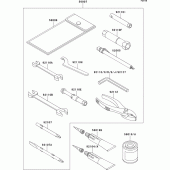 Схема вузла: Owner`s tools для Kawasaki ZR1100 ZRX1100-II