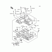 Схема вузла: Картер двигуна для Kawasaki ZR400 Zephyr X
