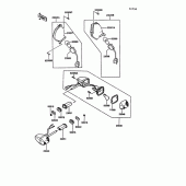 Схема вузла: Поворотники для Kawasaki ZG1000 1000GTR