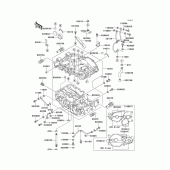 Схема вузла: Картер двигуна для Kawasaki ER500 ER-5