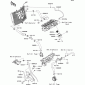 Схема узла: Water pipe для Kawasaki ZX636 Ninja ZX-6R