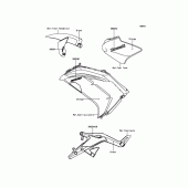 Схема вузла: Decals(Orange) для Kawasaki EX650 ER-6F ABS