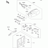 Схема вузла: Tail lamp для Kawasaki ZX400 ZXR400