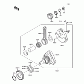 Схема вузла: Колінвал для Kawasaki BJ250