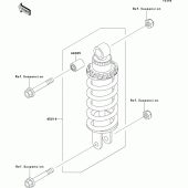 Схема узла: Задний амортизатор(ы) для Kawasaki ZX600 ZZ-R600