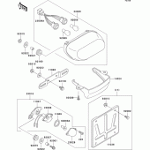 Схема вузла: Taillight(s) для Kawasaki ZX600 ZZ-R600