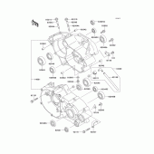Схема узла: Картер двигателя для Kawasaki KX85 KX85-II