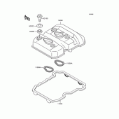Схема вузла: Клапанна кришка для Kawasaki EL250 Eliminator 250SE