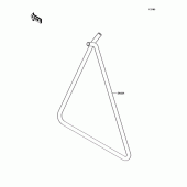 Схема вузла: Бічна підніжка для Kawasaki KX85 KX85