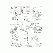 Схема вузла: Ignition switch/locks/reflectors для Kawasaki ZX1400 Ninja ZX-14R ABS
