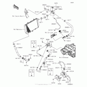 Схема вузла: Water Pipe для Kawasaki ZX1000 Ninja 1000 ABS