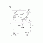 Схема узла: Замок зажигания для Kawasaki ZX600 Ninja ZX-6R