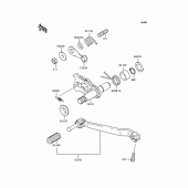 Схема вузла: Перемикач передач для Kawasaki KLX250 D-Tracker