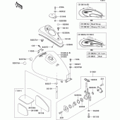Схема вузла: Fuel tank(1/2) для Kawasaki BN125 Eliminator