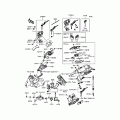 Схема вузла: Замок запалювання для Kawasaki ZR1000 Z1000 ABS