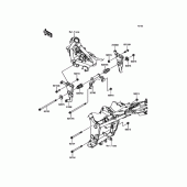 Схема вузла: Кріплення двигуна для Kawasaki EX250 Ninja 250