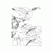 Схема узла: Крыло для Kawasaki KLX140 KLX140L