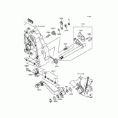 Схема узла: Переключатель передач для Kawasaki KLX140 KLX140