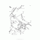 Схема вузла: Рама для Kawasaki VN900 Vulcan 900 Classic LT
