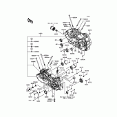 Схема вузла: Картер двигуна для Kawasaki VN1700 Vulcan 1700 Nomad ABS