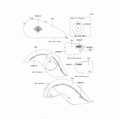 Схема вузла: Decals(red)(r3) для Kawasaki VN1500 Vulcan 1500 Drifter