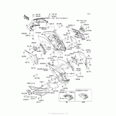 Схема вузла: Cowling (Center) для Kawasaki ZX1400 Ninja ZX-14R ABS
