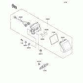 Схема вузла: Задній ліхтар для Kawasaki ZX1100 Ninja ZX-11